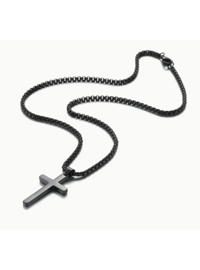 MOŠKA VERIŽICA KRIŽ - BLACK